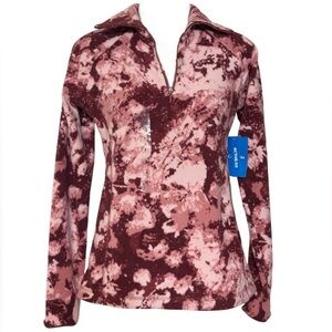 NWT Columbia Arctic Air™ Pink and Red Printed Half-Zip Pullover